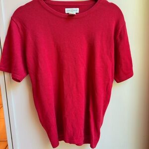 Vintage Classic Red Knit Fall Women's Top
